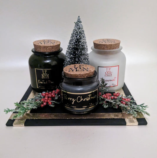 Regalo Velas Frosted Pine, Peppermint y Mini Berry Christmas